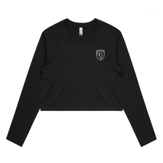 Women's PDK 01 (Wo's Crop L/S) Black