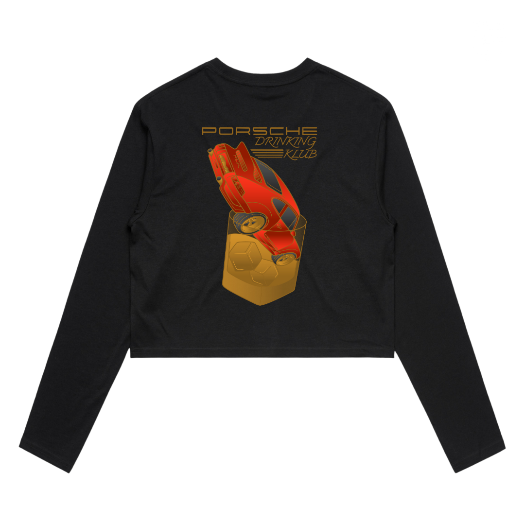 Women's PDK 01 (Wo's Crop L/S) Black